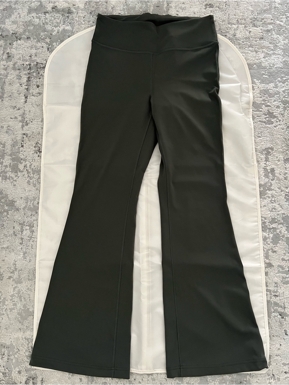 Like new lululemon groove smoothcover flared pants slate brown Asia L = US 8 30”